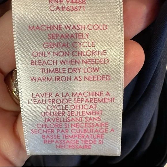 Stella Parker UPF 50 Mermaid Hem Navy & Floral Skort Size Large - Picture 9 of 11